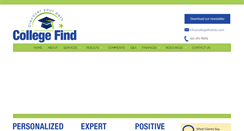 Desktop Screenshot of collegefindedu.com