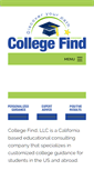 Mobile Screenshot of collegefindedu.com